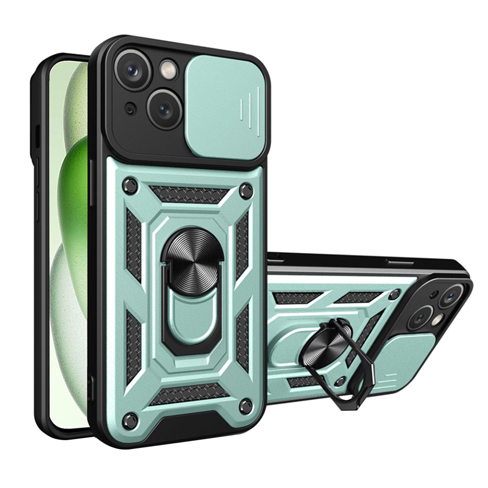 Puzdro pre Apple iPhone 15 Plus, Techsuit, CamShield, Zelené