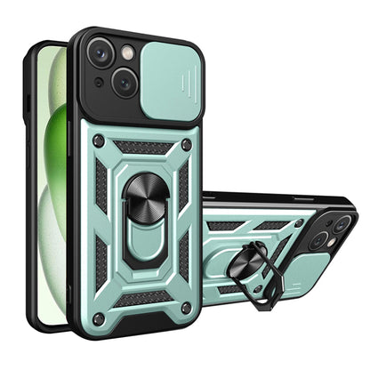 Puzdro pre Apple iPhone 15 Plus, Techsuit, CamShield, Zelené