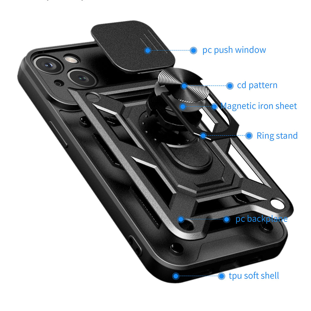 Puzdro pre Apple iPhone 15 Plus, Techsuit, CamShield, Zelené
