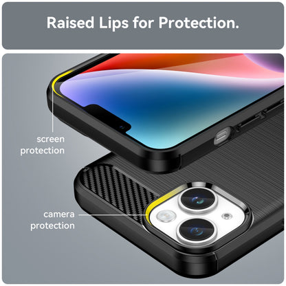 Obal na Apple iPhone 15 Plus, Techsuit, Karbón, Čierny