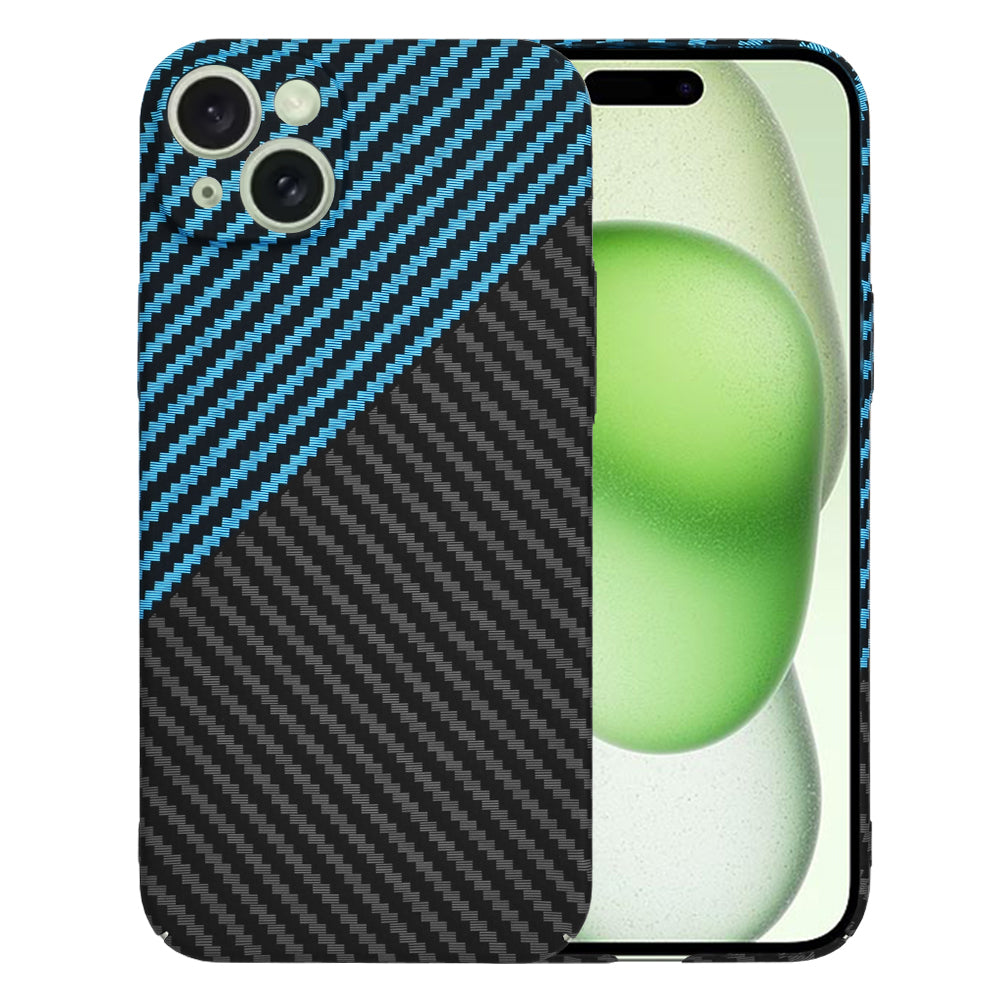 Puzdro pre Apple iPhone 15 Plus, Techsuit, Carbonite FiberShell, Čierna Bleu