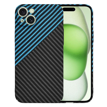 Puzdro pre Apple iPhone 15 Plus, Techsuit, Carbonite FiberShell, Čierna Bleu