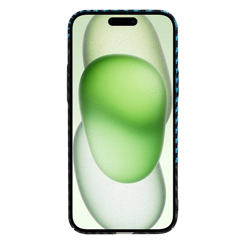 Puzdro pre Apple iPhone 15 Plus, Techsuit, Carbonite FiberShell, Čierna Bleu