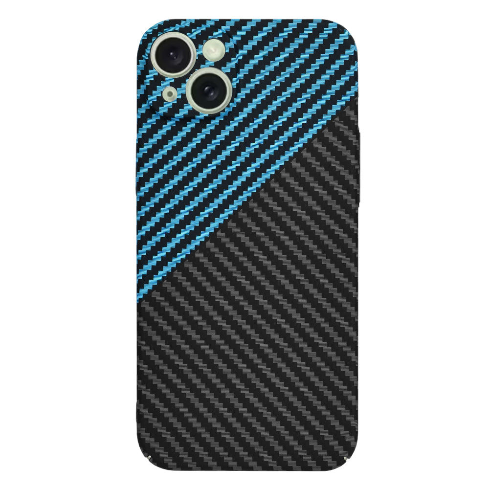 Puzdro pre Apple iPhone 15 Plus, Techsuit, Carbonite FiberShell, Čierna Bleu