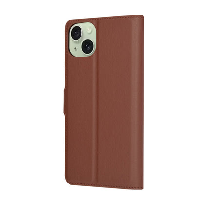 Obal na Apple iPhone 15 Plus, Techsuit, kožené folio, hnedý
