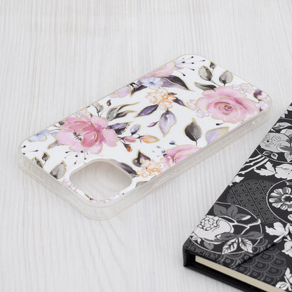 Puzdro pre Apple iPhone 15 Plus, Techsuit, Marble, Biela