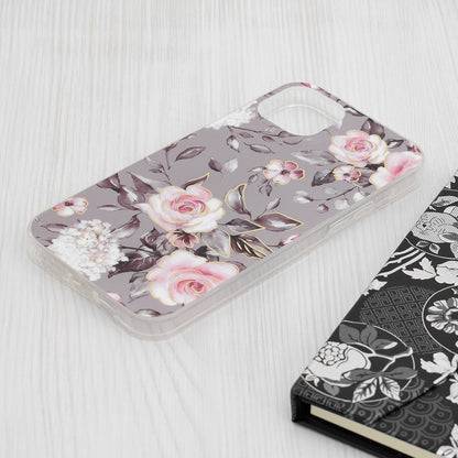 Puzdro pre Apple iPhone 15 Plus, Techsuit, Marble, Sivá