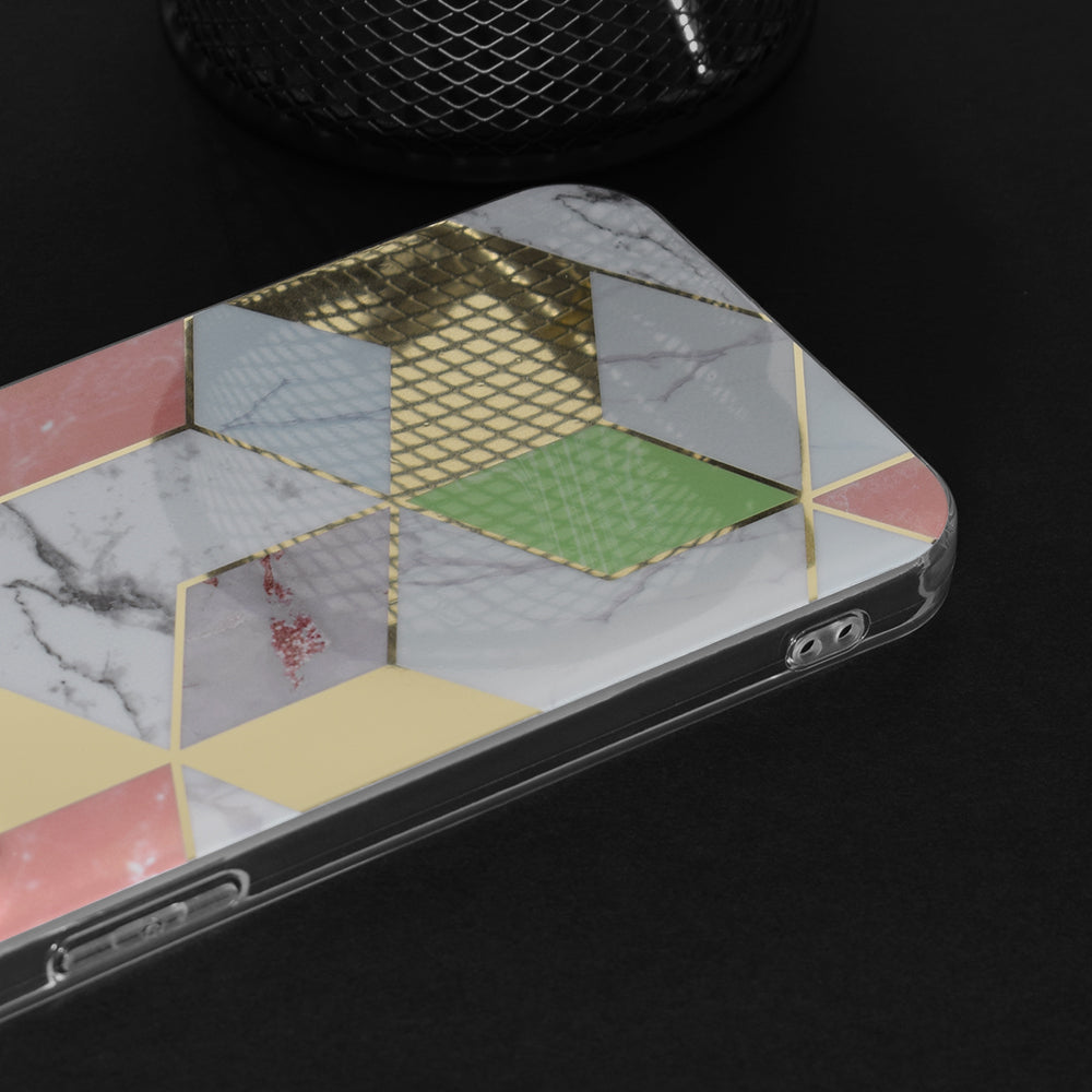 Puzdro pre Apple iPhone 15 Plus, Techsuit, Marble, Fialová