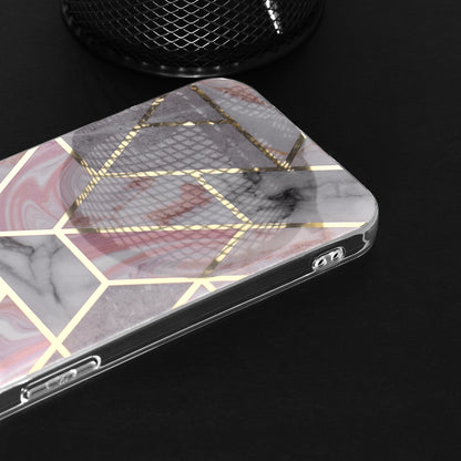 Obal na Apple iPhone 15 Plus, Techsuit, Marble, Ružový
