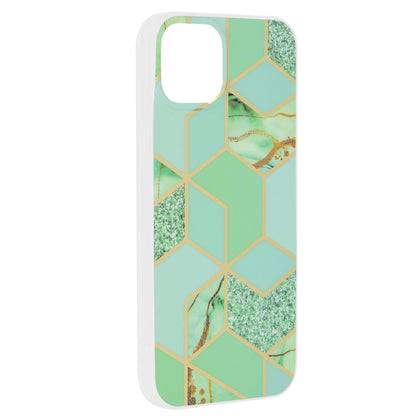 Obal na Apple iPhone 15 Plus, Techsuit, Marble, Zelený