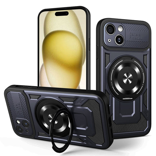 Puzdro pre Apple iPhone 15 Plus, Techsuit, RuggedCam, Modré