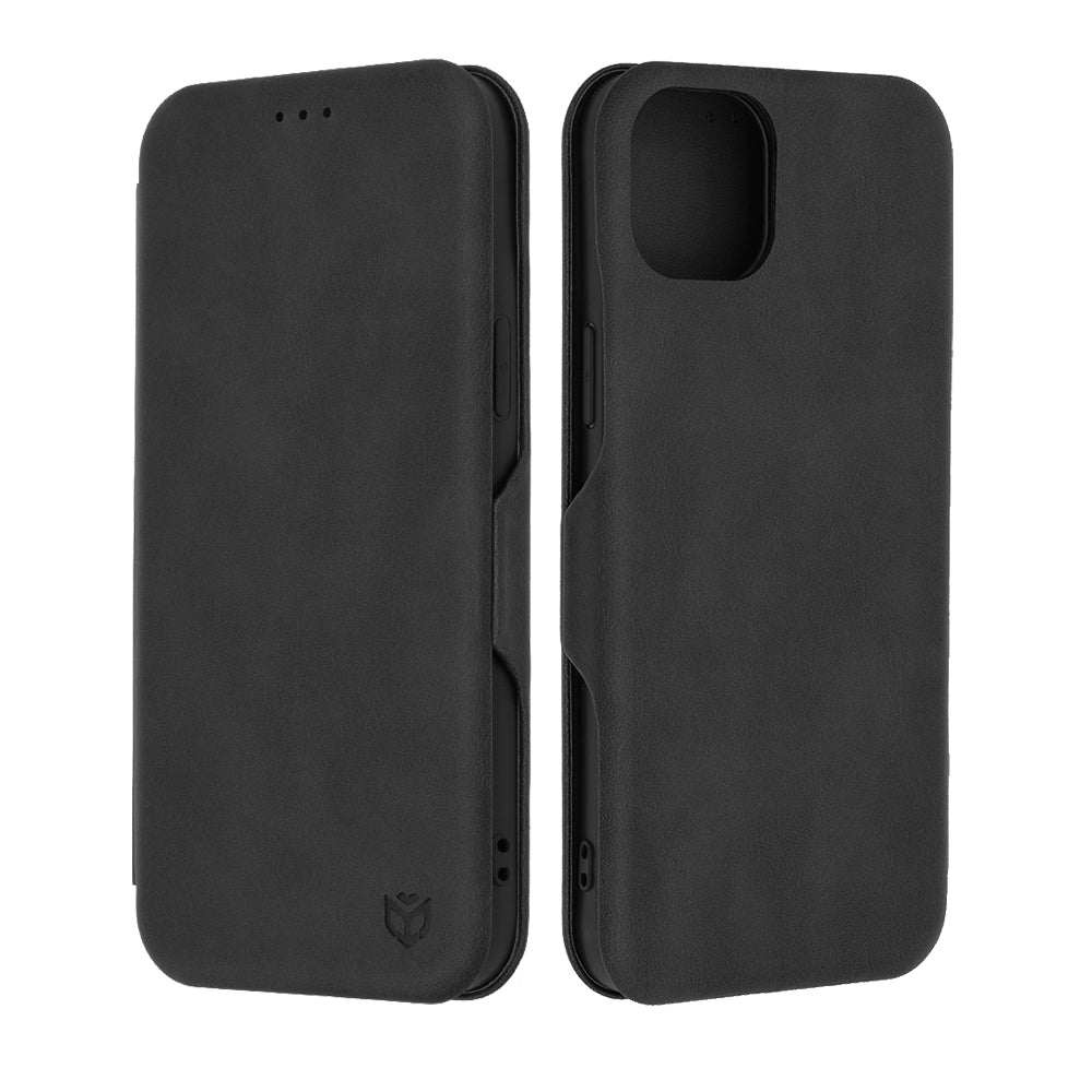 Puzdro pre Apple iPhone 15 Plus, Techsuit, Safe Wallet Plus, Čierna