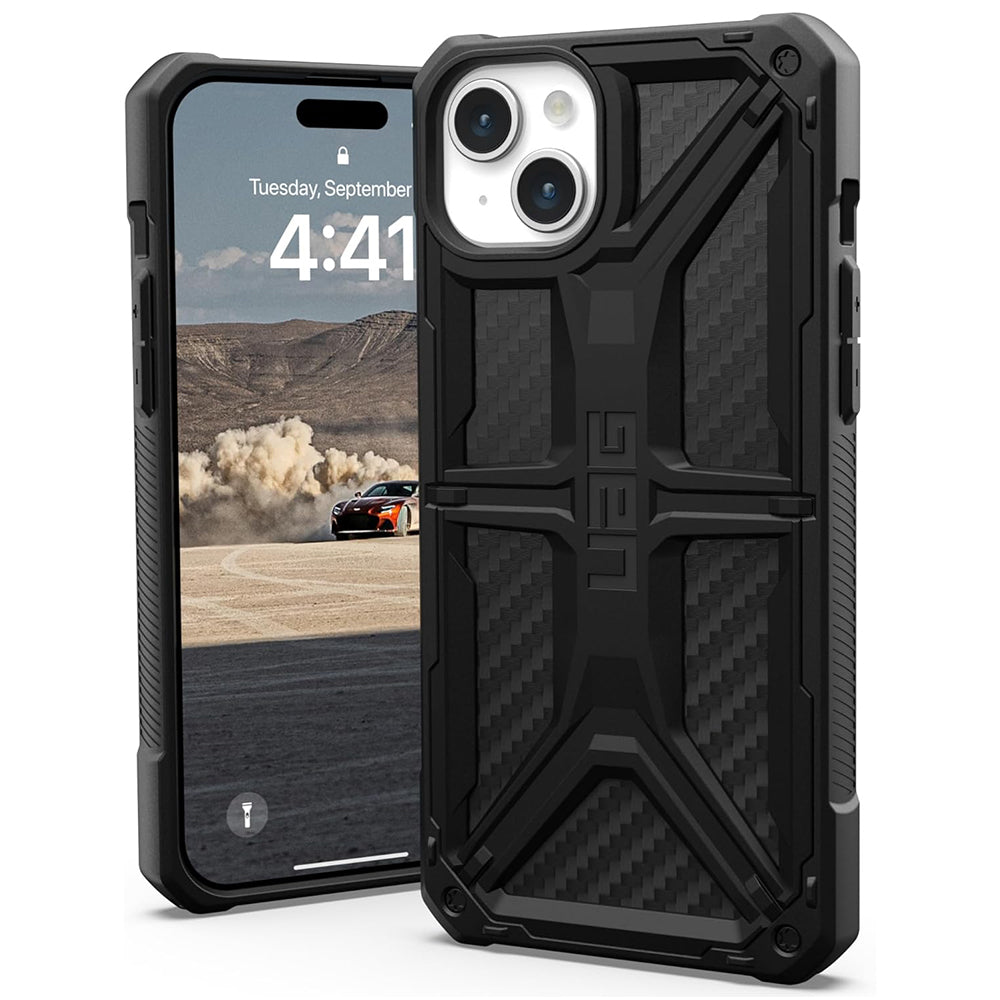 Puzdro pre Apple iPhone 15 Plus, Urban Armor Gear, Monarch Carbon, Čierne