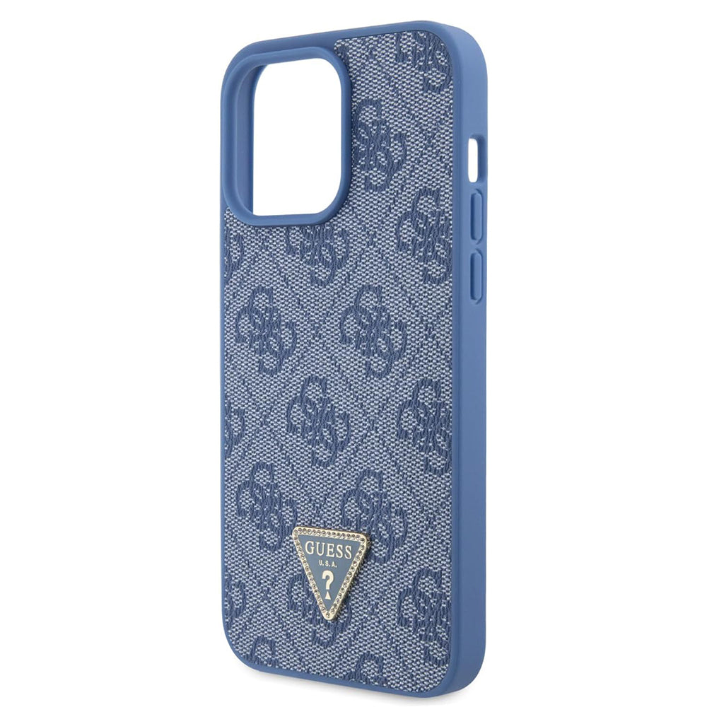 Puzdro pre Apple iPhone 15 Pro, Guess, Crossbody 4G Metal Logo, Modrá