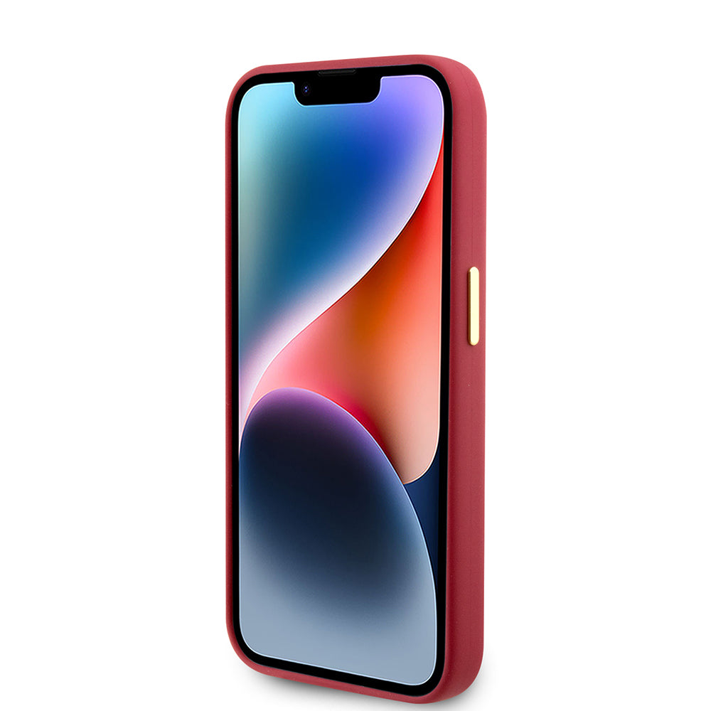 Puzdro pre Apple iPhone 15 Pro, Guess, Script Metal Logo & Frame, Ružové