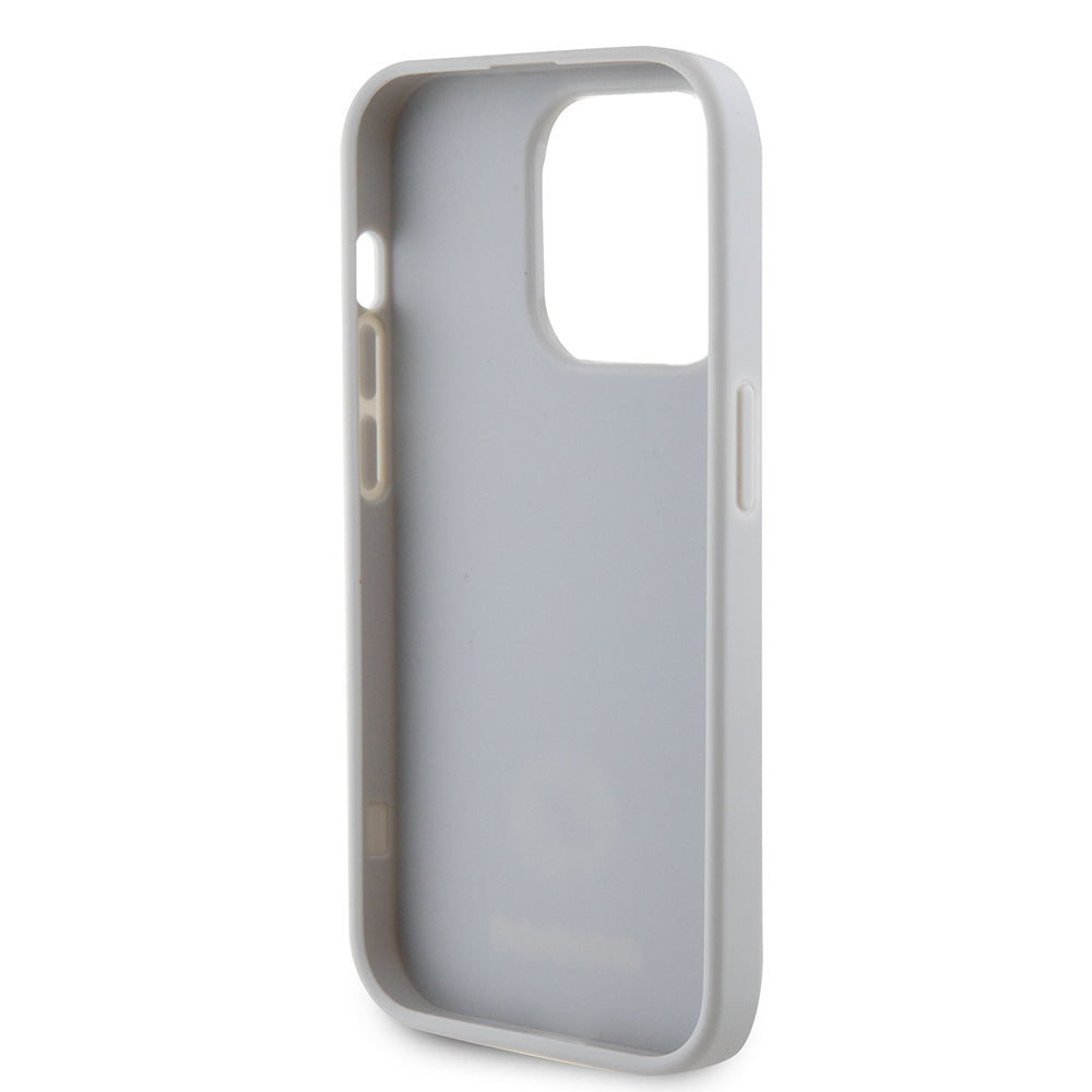 Puzdro pre Apple iPhone 15 Pro, Guess, Strass Metal Logo, Strieborné