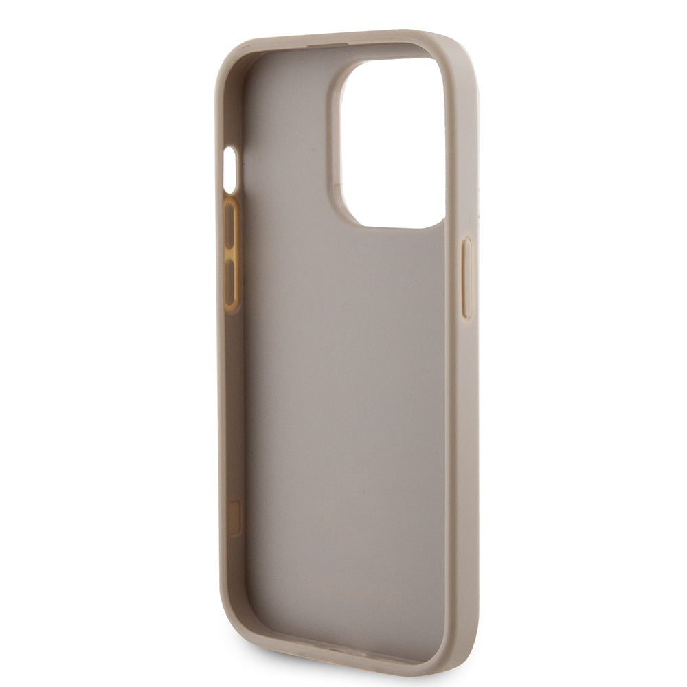 Puzdro pre Apple iPhone 15 Pro Max, Guess, 4G Strass Metal Logo, Zlaté