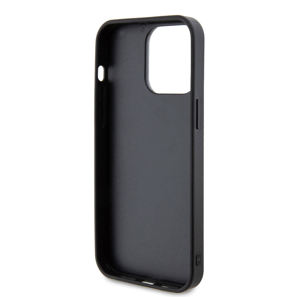 Puzdro pre Apple iPhone 15 Pro Max, Guess, Rhinestone Metal Logo, Fialové