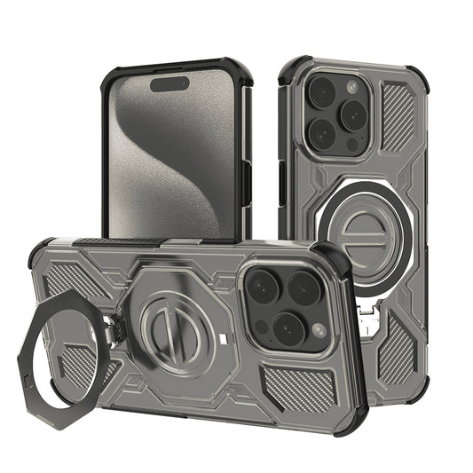 Puzdro pre Apple iPhone 15 Pro Max, Techsuit, Carbon Shield Pro, Fumé