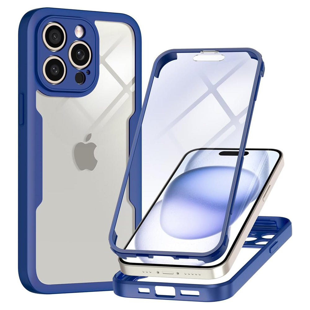 Puzdro pre Apple iPhone 15 Pro Max, Techsuit, ColorVerse 360, Modrá