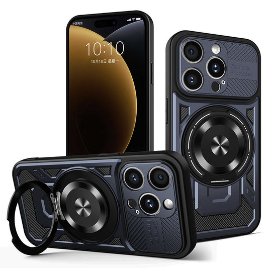 Puzdro pre Apple iPhone 15 Pro Max, Techsuit, RuggedCam, Modré