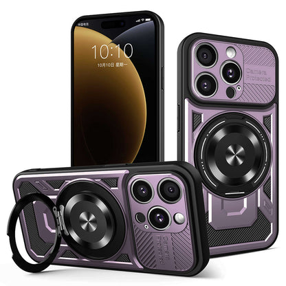 Puzdro pre Apple iPhone 15 Pro Max, Techsuit, RuggedCam, Fialové