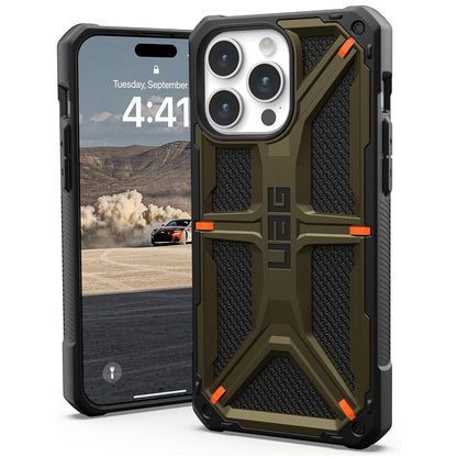 Puzdro pre Apple iPhone 15 Pro Max, Urban Armor Gear, Monarch Kevlar, Zelené