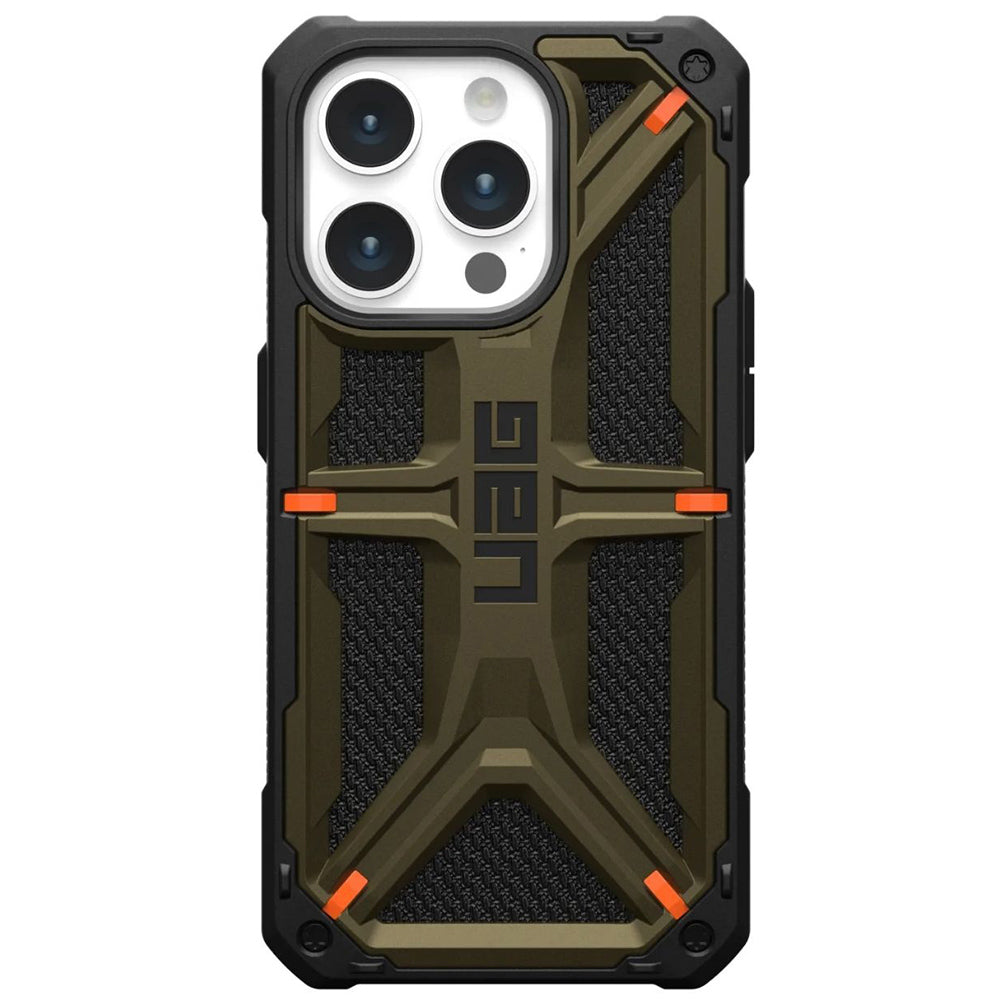 Puzdro pre Apple iPhone 15 Pro Max, Urban Armor Gear, Monarch Kevlar, Zelené