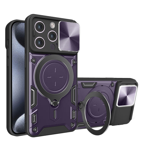 Puzdro pre Apple iPhone 15 Pro, Techsuit, CamGuard Pro, Fialové
