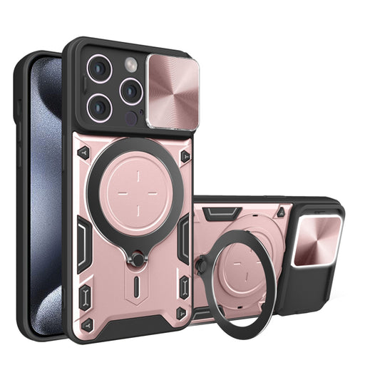Puzdro pre Apple iPhone 15 Pro, Techsuit, CamGuard Pro, Ružovo zlaté