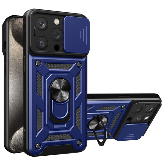 Puzdro pre Apple iPhone 15 Pro, Techsuit, CamShield, Modré