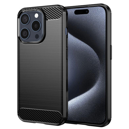 Obal na Apple iPhone 15 Pro, Techsuit, Karbón, Čierny