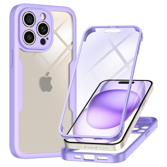 Puzdro pre Apple iPhone 15 Pro, Techsuit, ColorVerse 360, Fialová