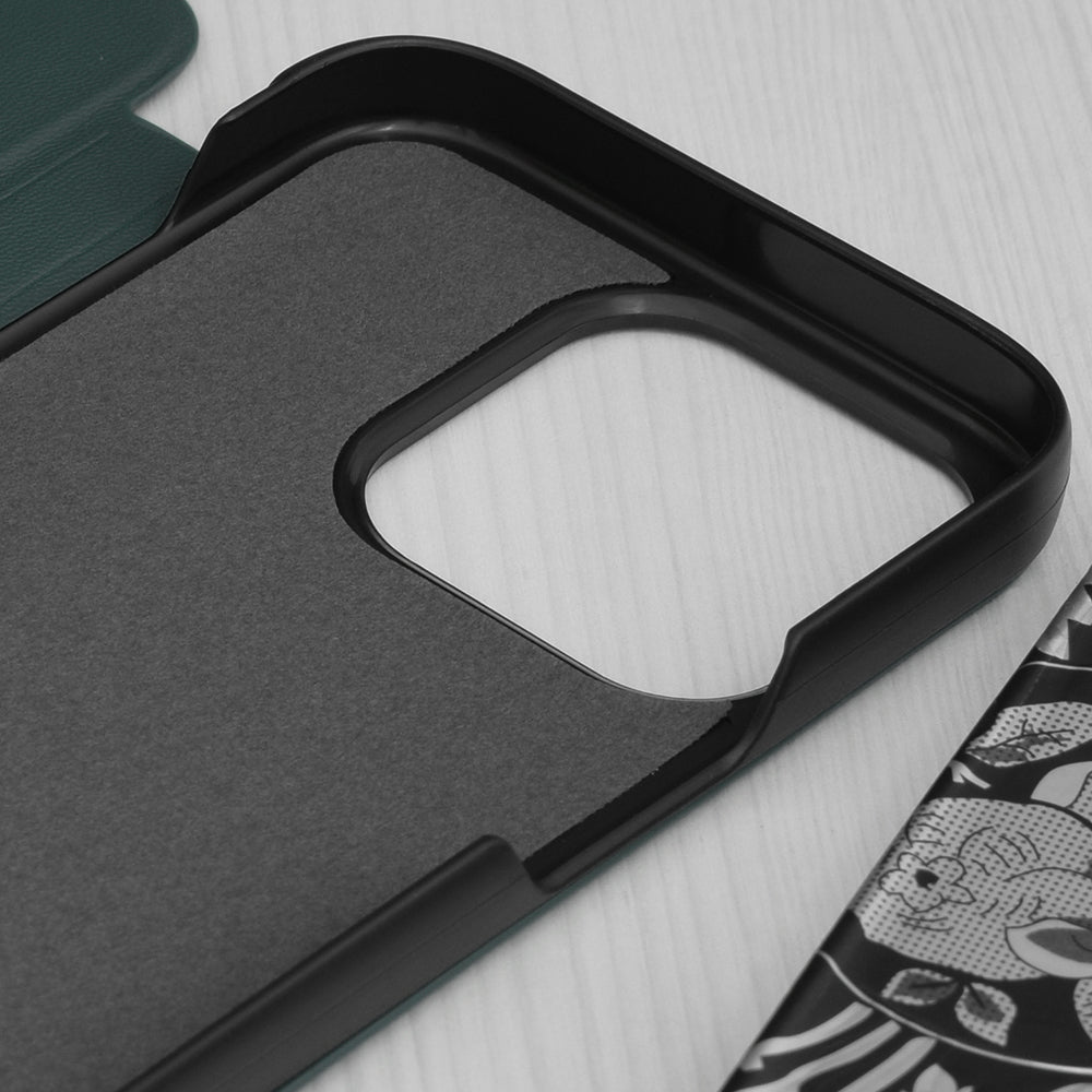 Puzdro pre Apple iPhone 15 Pro, Techsuit, eFold, zelené