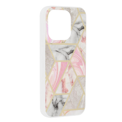 Obal na Apple iPhone 15 Pro, Techsuit, Marble, Ružový