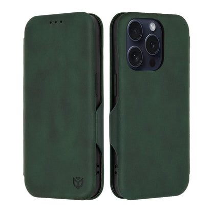 Puzdro pre Apple iPhone 15 Pro, Techsuit, Safe Wallet Plus, Zelené