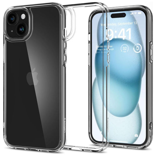 Puzdro pre Apple iPhone 15, Spigen, Ultra Hybrid, Priehľadné ACS06793