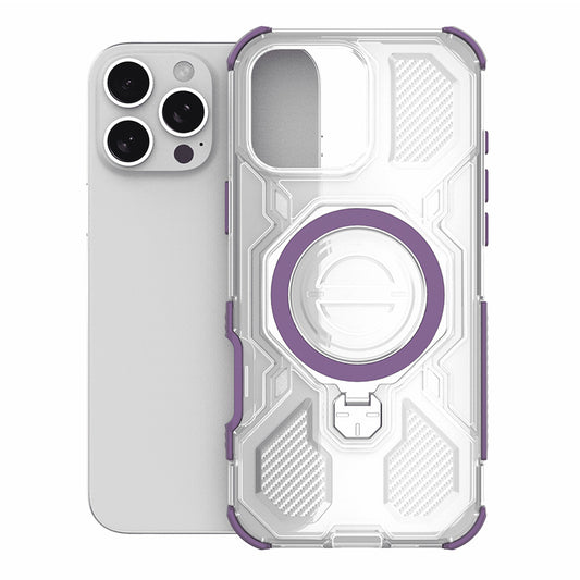 Puzdro pre Apple iPhone 15, Techsuit, Carbon Shield Pro, Fialová