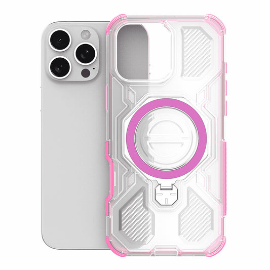 Puzdro pre Apple iPhone 15, Techsuit, Carbon Shield Pro, Ružové