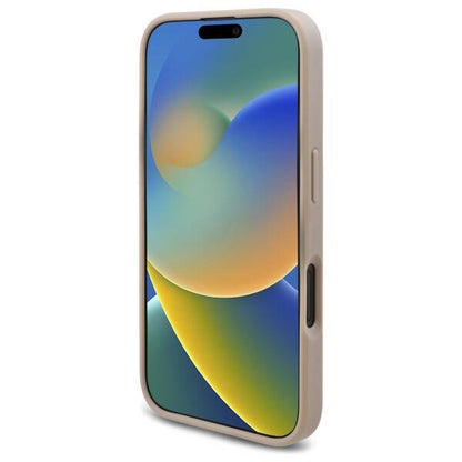 Puzdro pre Apple iPhone 16, Guess, 4G Triangle Logo, Biela