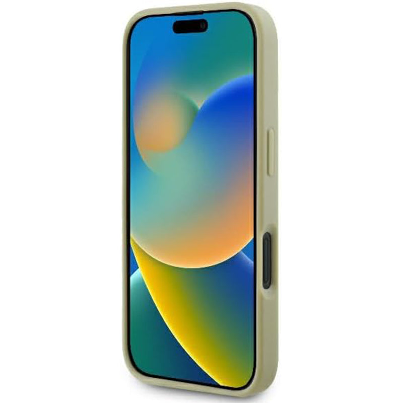 Puzdro pre Apple iPhone 16, Guess, Fixed Glitter Big 4G, Zlaté