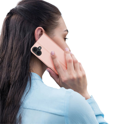 Puzdro pre Apple iPhone 16 Plus, DUX DUCIS, Skin Pro, Čierne