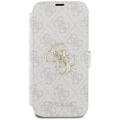 Puzdro pre Apple iPhone 16 Plus, Guess, 4G Book, Ružové