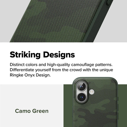 Puzdro pre Apple iPhone 16 Plus, Ringke, Onyx Design, Zelené