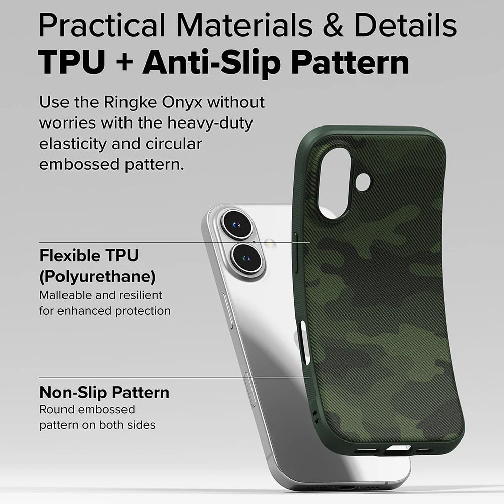 Puzdro pre Apple iPhone 16 Plus, Ringke, Onyx Design, Zelené
