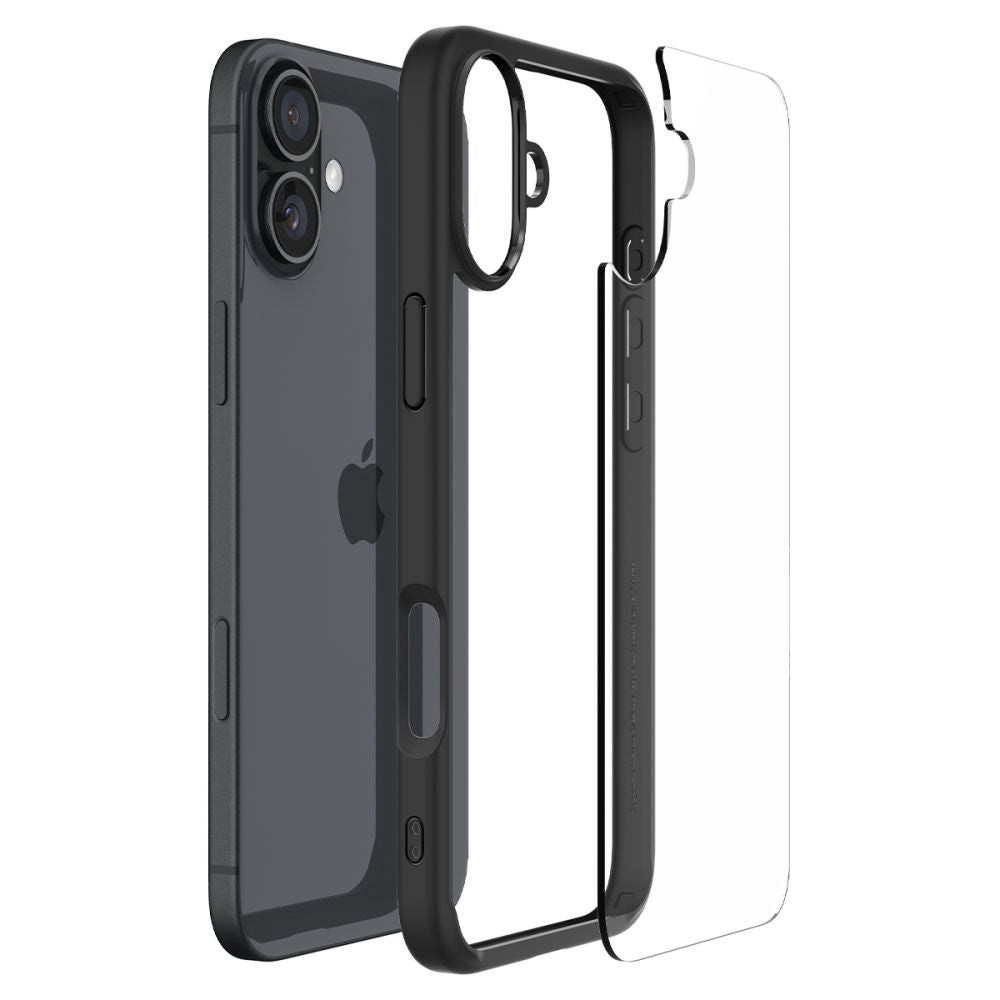 Puzdro pre Apple iPhone 16 Plus, Spigen, Ultra Hybrid, Matná Čierna