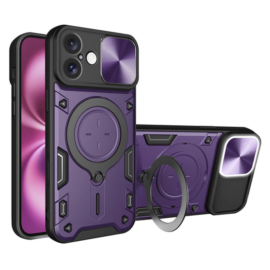 Puzdro pre Apple iPhone 16 Plus, Techsuit, CamGuard Pro, fialové