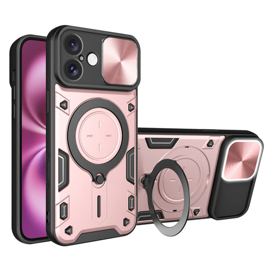 Puzdro pre Apple iPhone 16 Plus, Techsuit, CamGuard Pro, Ružovo zlaté