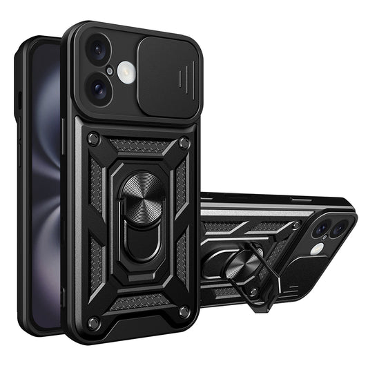 Puzdro pre Apple iPhone 16 Plus, Techsuit, CamShield, Čierne