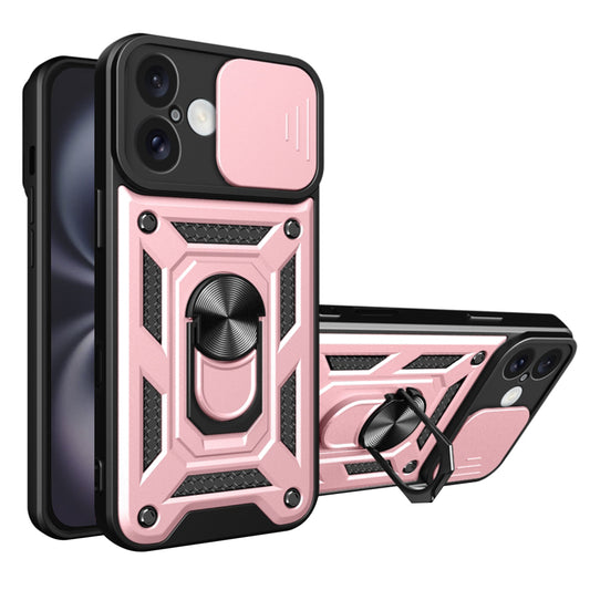 Puzdro pre Apple iPhone 16 Plus, Techsuit, CamShield, Ružové